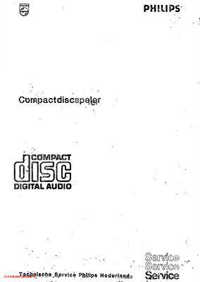 Philips Compact Disc Player 1987 English Training PDF - Philips